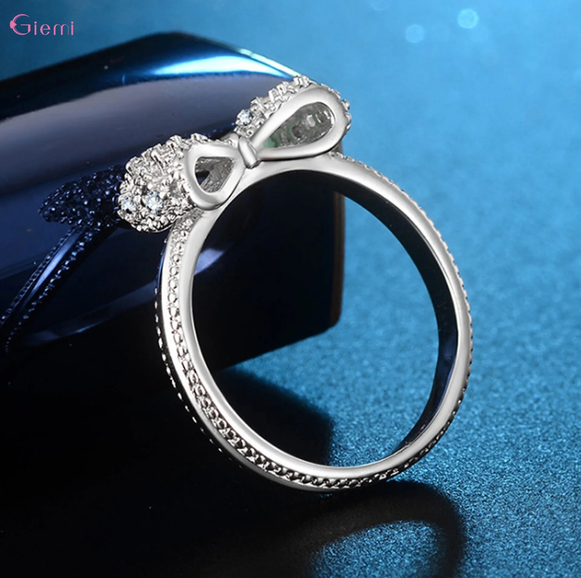 925 Sterling Silver Bow Ring