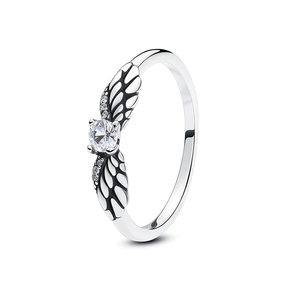 925 Sterling Silver Pavé Heart Ring