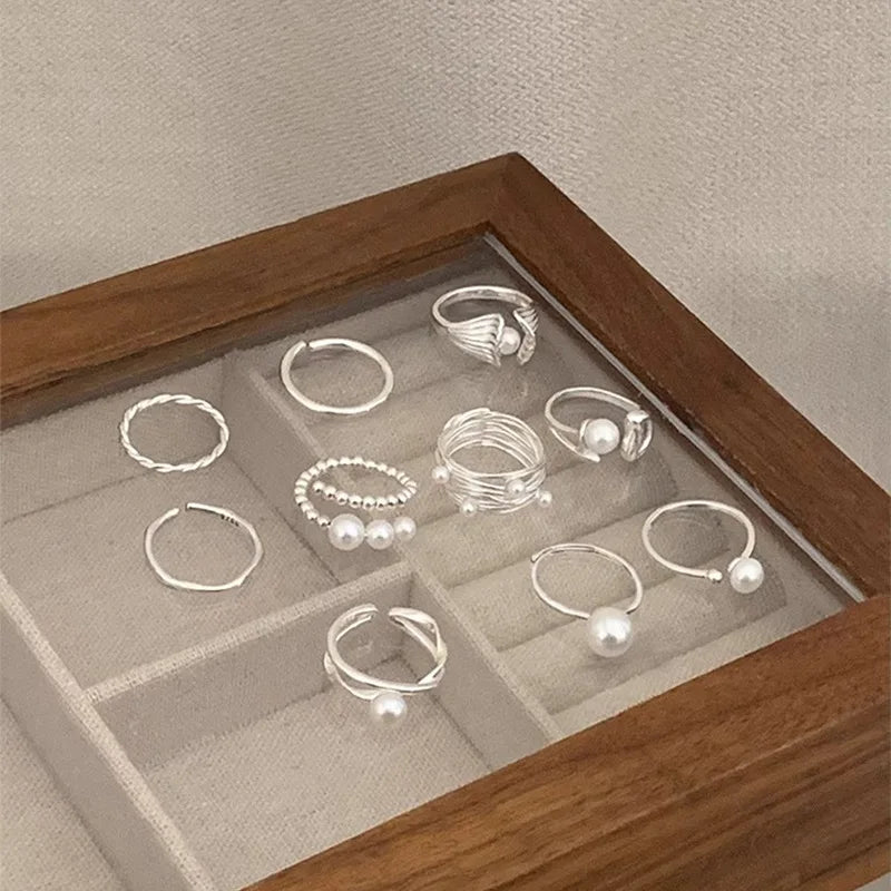 Sterling Silver Pearl Ring
