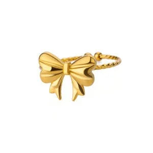 Golden Butterfly Open Ring