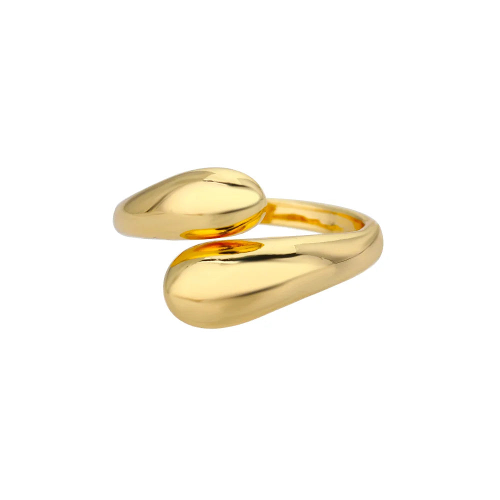 Golden Geometry Open Ring