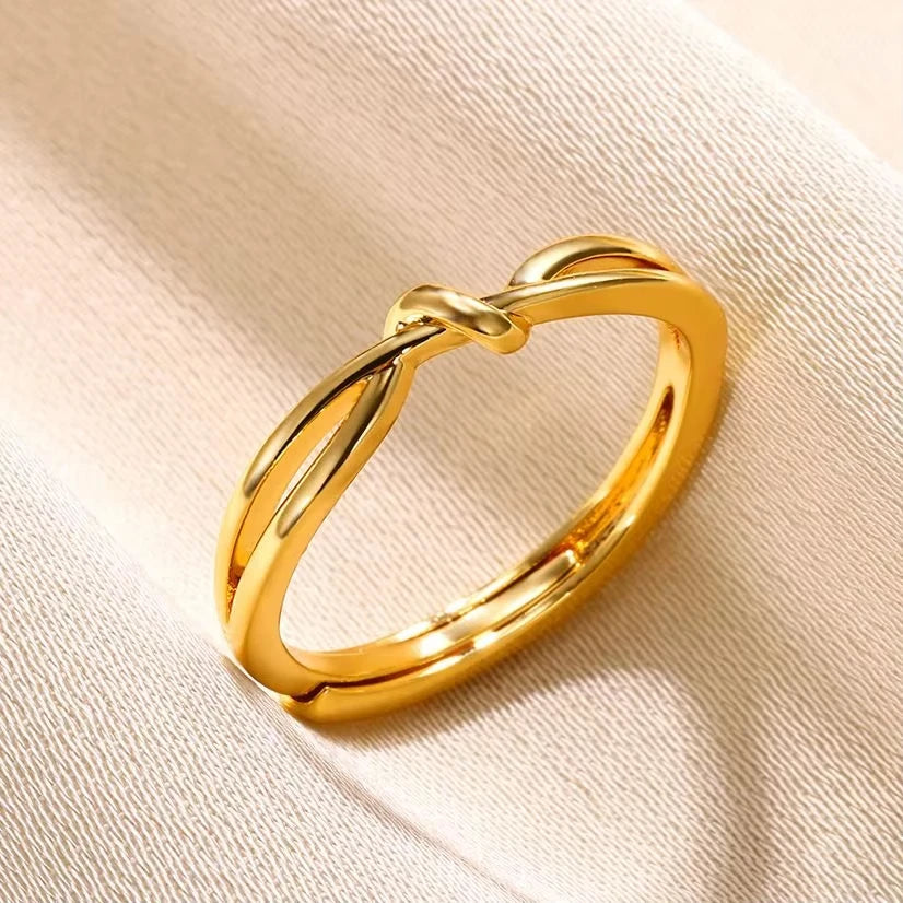 Golden Geometry Open Ring