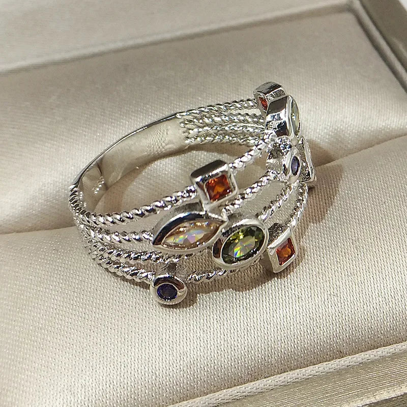 925 Sterling Silver Hollow Ring
