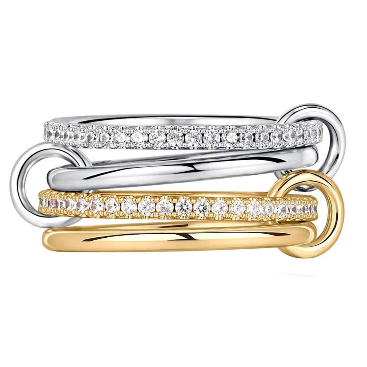 Dual Tone Stack Ring
